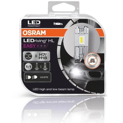 Bombilla OSRAM LED H7 H18 12V Sin transformador