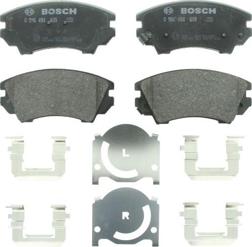BOSCH 0 986 494 609 - Juego de pastillas de freno vegaparts.es
