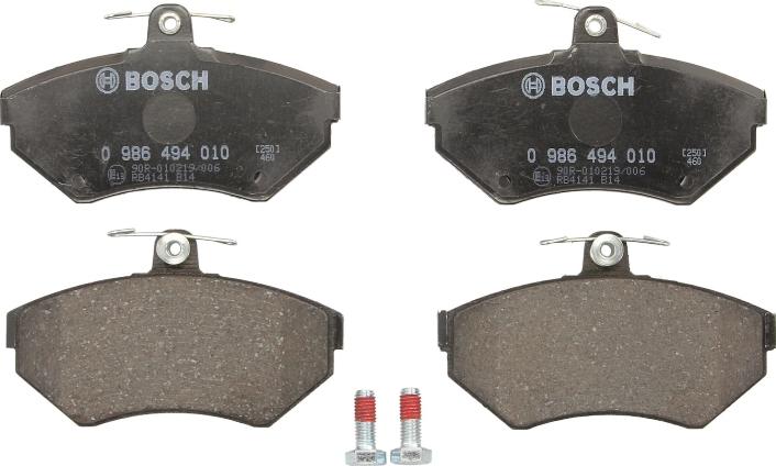 BOSCH 0 986 494 010 - Juego de pastillas de freno vegaparts.es