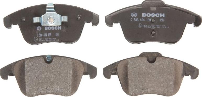 BOSCH 0 986 494 169 - Juego de pastillas de freno vegaparts.es
