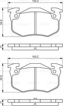 BOSCH 0 986 495 236 - Juego de pastillas de freno vegaparts.es