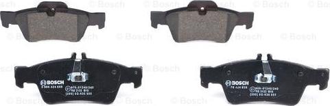 BOSCH 0 986 424 699 - Juego de pastillas de freno vegaparts.es