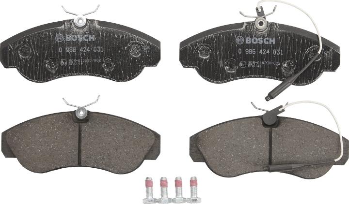 BOSCH 0 986 424 031 - Juego de pastillas de freno vegaparts.es