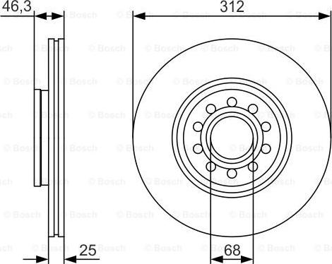 BOSCH 0 986 479 S23 - Disco de freno vegaparts.es