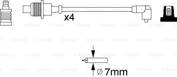 BOSCH 0 986 356 767 - Juego de cables de encendido vegaparts.es