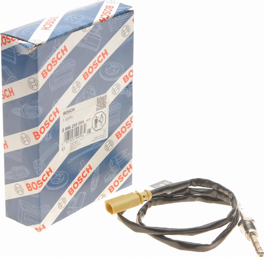 BOSCH 0 986 259 064 - Sensor, temp. gas escape vegaparts.es