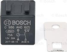 BOSCH 0 986 AH0 605 - Relé, corriente de trabajo vegaparts.es