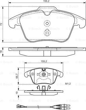 BOSCH 0 986 TB3 169 - Juego de pastillas de freno vegaparts.es