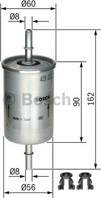 BOSCH 0 450 905 273 - Filtro combustible vegaparts.es
