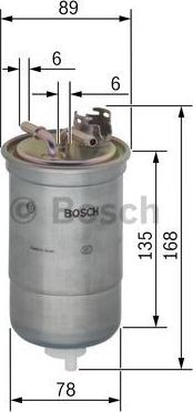 BOSCH 0 450 906 261 - Filtro combustible vegaparts.es