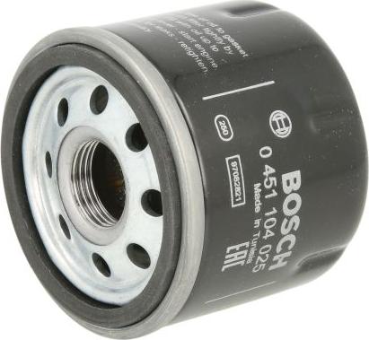BOSCH 0 451 104 025 - Filtro de aceite vegaparts.es