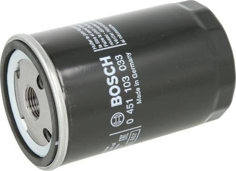 BOSCH 0 451 103 033 - Filtro de aceite vegaparts.es