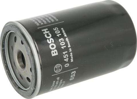 BOSCH 0 451 103 105 - Filtro de aceite vegaparts.es