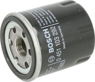 BOSCH 0 451 103 292 - Filtro de aceite vegaparts.es