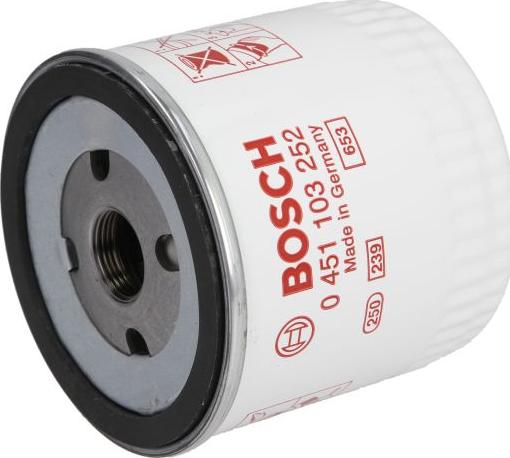 BOSCH 0 451 103 252 - Filtro de aceite vegaparts.es