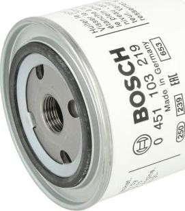 BOSCH 0 451 103 219 - Filtro de aceite vegaparts.es