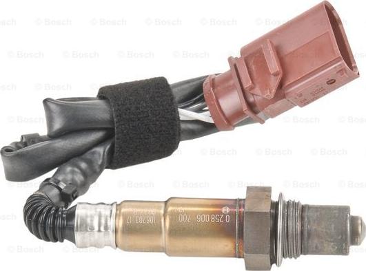 BOSCH 0 258 006 700 - Sonda Lambda vegaparts.es