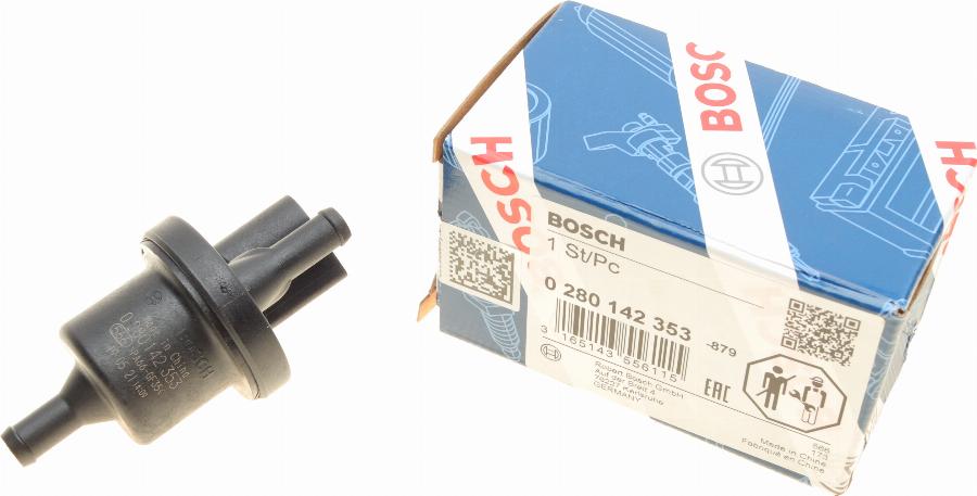 BOSCH 0 280 142 353 - Válvula de ventilación, depósito de combustible vegaparts.es