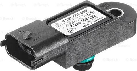 BOSCH 0 281 002 566 - Sensor vegaparts.es