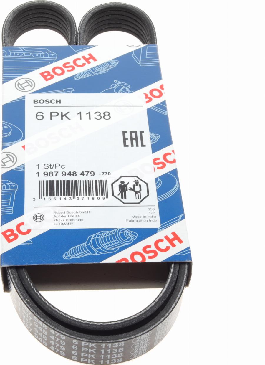 BOSCH 1 987 948 479 - Correa trapecial poli V vegaparts.es