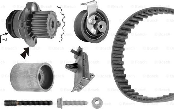 BOSCH 1 987 948 867 - Bomba de agua + kit correa distribución vegaparts.es