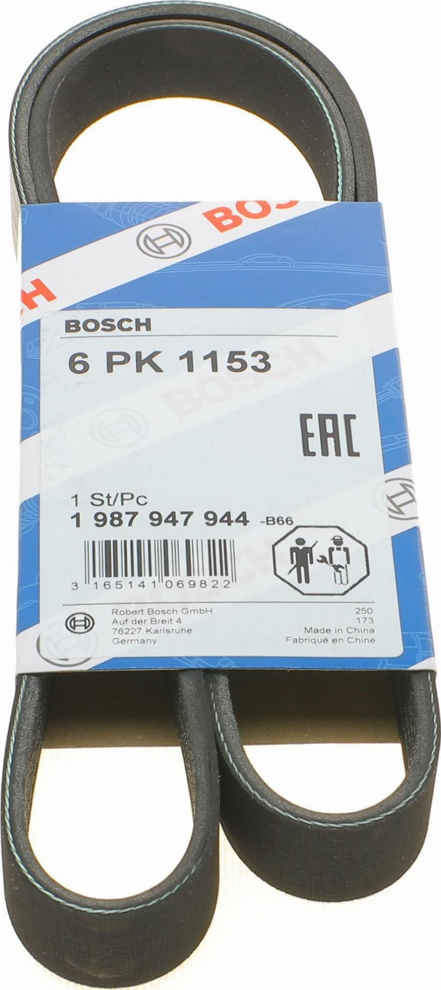 BOSCH 1 987 947 944 - Correa trapecial poli V vegaparts.es