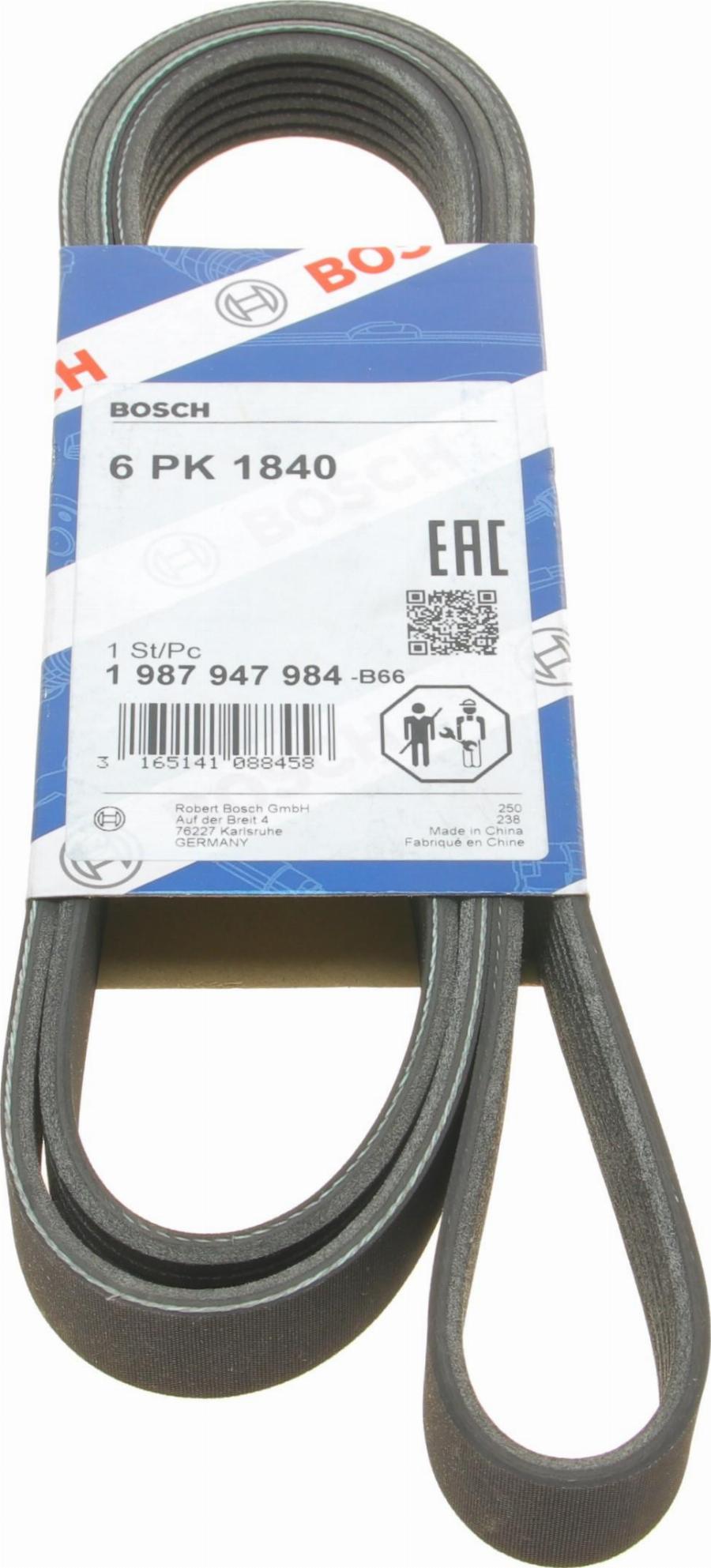 BOSCH 1 987 947 984 - Correa trapecial poli V vegaparts.es