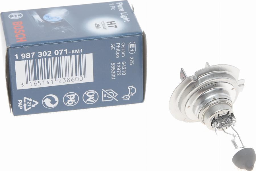 BOSCH 1 987 302 071 - Lámpara, faro de carretera vegaparts.es
