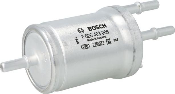 BOSCH F 026 403 006 - Filtro combustible vegaparts.es
