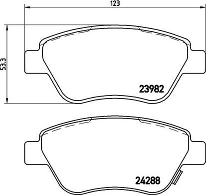 Brembo P 59 051 - Juego de pastillas de freno vegaparts.es