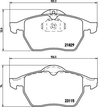Brembo P 59 022 - Juego de pastillas de freno vegaparts.es