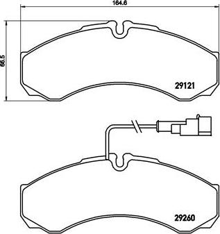 Brembo P 56 069 - Juego de pastillas de freno vegaparts.es