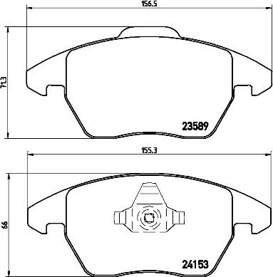 Brembo P 61 076 - Juego de pastillas de freno vegaparts.es