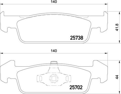 Brembo P 68 060 - Juego de pastillas de freno vegaparts.es