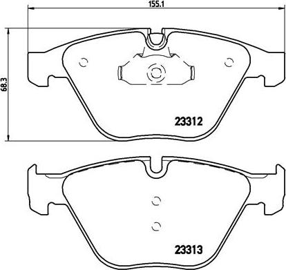 Brembo P 06 054 - Juego de pastillas de freno vegaparts.es