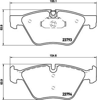 Brembo P 06 057 - Juego de pastillas de freno vegaparts.es