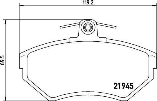 Brembo P 85 032 - Juego de pastillas de freno vegaparts.es