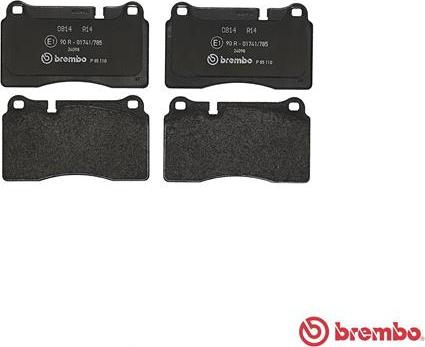 Brembo P 85 110 - Juego de pastillas de freno vegaparts.es
