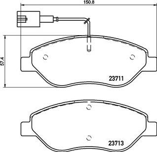 Brembo P 23 145 - Juego de pastillas de freno vegaparts.es