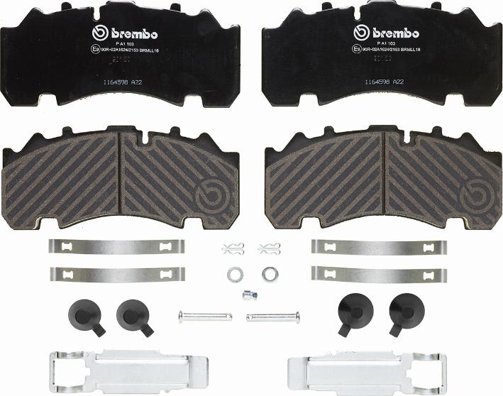 Brembo P A1 103 - Juego de pastillas de freno vegaparts.es