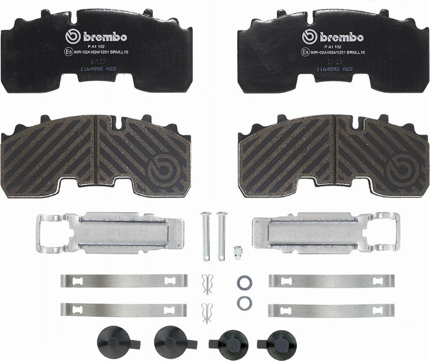 Brembo P A1 102 - Juego de pastillas de freno vegaparts.es