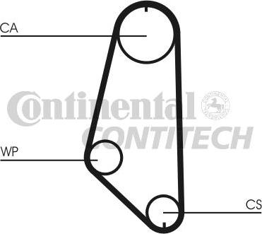 CONTINENTAL CT720 - Correa dentada vegaparts.es