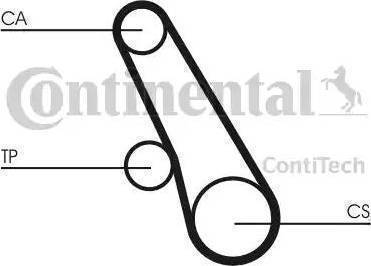 CONTINENTAL CT1120 - Correa dentada vegaparts.es