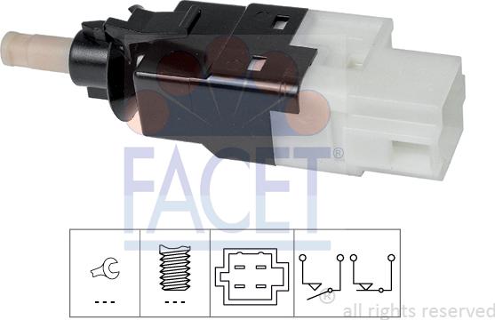FACET 7.1252 - Interruptor luces freno vegaparts.es