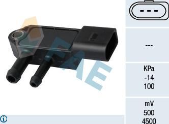 FAE 16109 - Sensor, presión gas de escape vegaparts.es