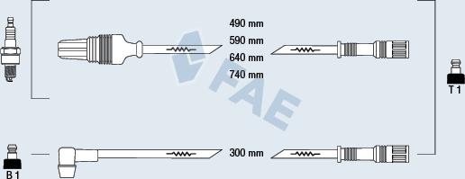 FAE 83650 - Juego de cables de encendido vegaparts.es