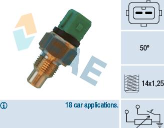 FAE 34430 - Sensor, temperatura del refrigerante vegaparts.es