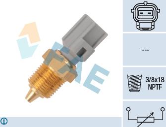FAE 33425 - Sensor, temperatura del refrigerante vegaparts.es