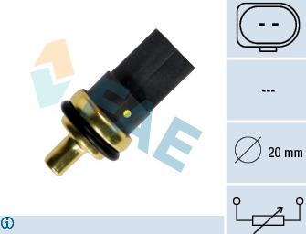 FAE 33784 - Sensor, temperatura del refrigerante vegaparts.es