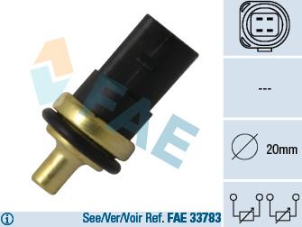 FAE 33781 - Sensor, temperatura del refrigerante vegaparts.es